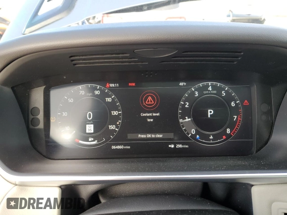 2018 Land Rover Range Rover Sport HSE with VIN SALWR2RV1JA189840, listed as a Copart auction lot 42439975 with 64,860 mi miles and Salvage title. Bid and sale history available at DreamBid. Image 9.