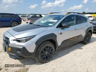 2024 Subaru Crosstrek Wilderness с VIN 4S4GUHT68R3770794, выставлен на аукционе Copart как лот 57233245 с пробегом 18 355 миль миль и Списание • Salvage title. История ставок и продаж доступна на DreamBid. Изображение 1.
