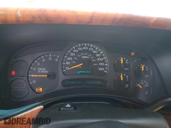 2004 GMC Yukon SLE with VIN 1GKEK13T54J168734, listed as a Copart auction lot 71235204 with 174,429 mi miles and Salvage Title. Bid and sale history available at carsss.com. Image 9.