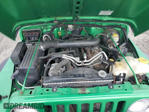 2005 Jeep Wrangler Sport with VIN 1J4FA49S95P315455, listed as a Copart auction lot 73159804 with 108,419 mi miles and Salvage Title. Bid and sale history available at carsss.com. Image 11.