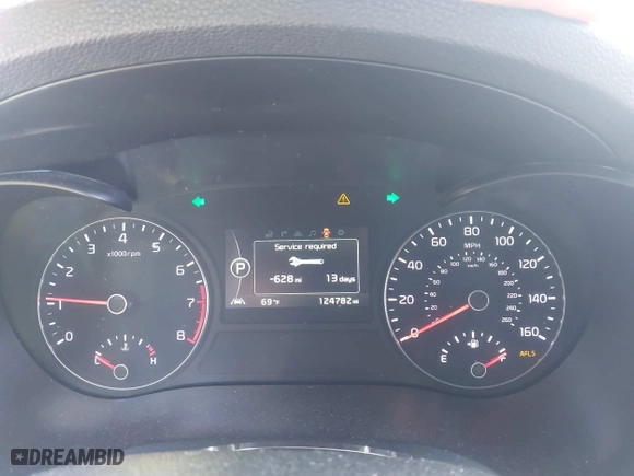 2018 Kia Optima SX with VIN 5XXGV4L26JG187281, listed as a IAAI auction lot 41887939 with 124,782 mi miles. Bid and sale history available at carsss.com. Image 7.