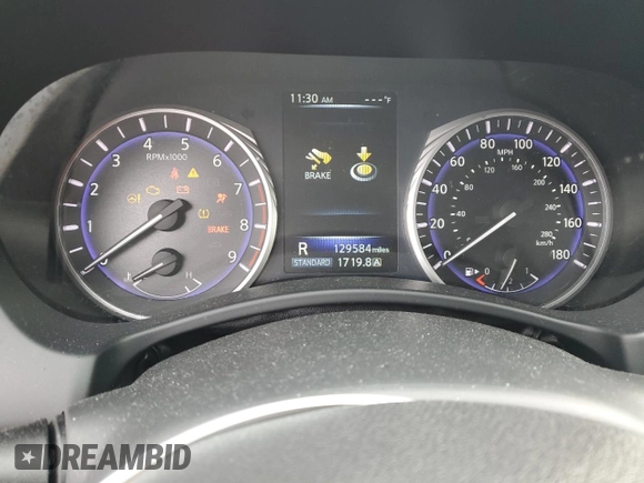 2017 Infiniti Q60 Premium z VIN JN1EV7EL7HM553190, wystawiony jako Copart lot #45915135 z przebiegiem 129 584 mil mil oraz Szkoda całkowita • Salvage title. Historia ofert i sprzedaży dostępna na DreamBid. Obrazek 9.
