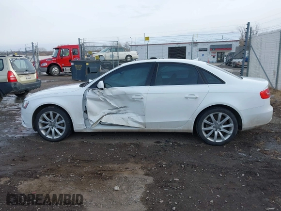 2013 Audi A4 Premium Plus with VIN WAUFFAFLXDN046666, listed as a IAAI auction lot 41074023 with 92,092 mi miles and . Bid and sale history available at DreamBid. Image 14.