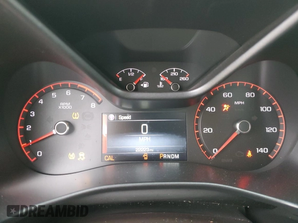 2015 GMC Canyon 4WD SLT with VIN 1GTG6CE38F1197665, listed as a Copart auction lot 51290925 with 22,223 mi miles and Salvage Title. Bid and sale history available at carsss.com. Image 9.