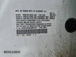 2020 Honda Pilot Touring 7-Passenger z VIN 5FNYF6H68LB001447, wystawiony jako Copart lot #46293255 z przebiegiem 273 940 mil mil oraz Szkoda całkowita • Salvage title. Historia ofert i sprzedaży dostępna na DreamBid. Obrazek 13.