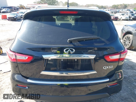 2014 Infiniti QX60 with VIN 5N1AL0MN9EC508017, listed as a IAAI auction lot 41591790 with 112,806 mi miles. Bid and sale history available at carsss.com. Image 16.