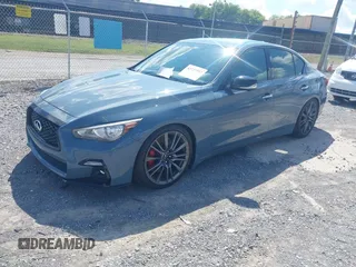2022 Infiniti Q50 Red Sport 400 z VIN JN1FV7DP5NM370262, wystawiony jako IAAI lot #42727552 z przebiegiem 58 430 mil mil oraz . Historia ofert i sprzedaży dostępna na DreamBid. Obrazek 18.