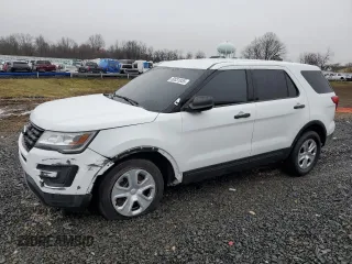 2016 Ford Utility Police Interceptor with VIN 1FM5K8AR3GGA48391, listed as a Copart auction lot 50031855 with 0 mi miles and Salvage Title. Bid and sale history available at carsss.com. Image 1.