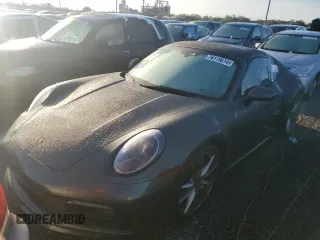 2021 Porsche 911 4S with VIN WP0BB2A97MS235243, listed as a Copart auction lot 74119614 with 0 mi miles and Salvage Title. Bid and sale history available at carsss.com. Image 1.