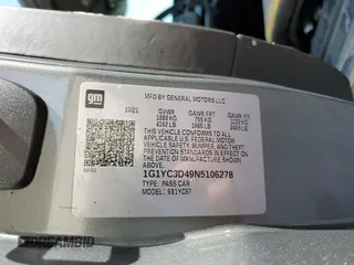 2022 Chevrolet Corvette 3LT with VIN 1G1YC3D49N5106278, listed as a Copart auction lot 75053144 with 0 mi miles and Salvage Title. Bid and sale history available at carsss.com. Image 13.