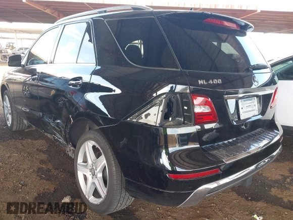 2015 Mercedes-Benz M 400 with VIN 4JGDA5GB7FA539863, listed as a IAAI auction lot 41436311 with 90,854 mi miles and . Bid and sale history available at DreamBid. Image 3.