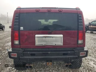 2005 Hummer H2 SUV with VIN 5GRGN23U35H128685, listed as a Copart auction lot 43031545 with 132,053 mi miles and Salvage Title. Bid and sale history available at carsss.com. Image 6.