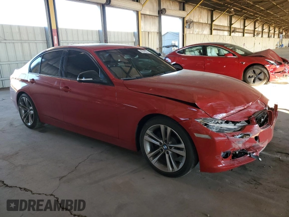 2015 BMW 3 Series 328d with VIN WBA3D3C50FK157838, listed as a Copart auction lot 82547024 with 83,216 mi miles and Salvage title. Bid and sale history available at DreamBid. Image 4.