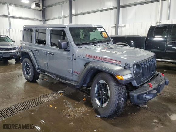 2019 Jeep Wrangler Unlimited Rubicon with VIN 1C4HJXFN9KW608711, listed as a Copart auction lot 48148115 with 75,988 mi miles and Salvage Title. Bid and sale history available at carsss.com. Image 4.