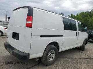 2020 Chevrolet Express Cargo with VIN 1GCWGAFP4L1248766, listed as a Copart auction lot 57220355 with 129,880 mi miles and Clean title. Bid and sale history available at DreamBid. Image 3.
