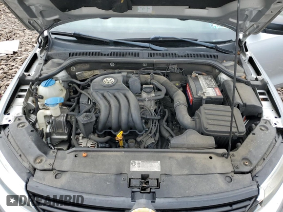 2012 Volkswagen Jetta Sedan S w/Sunroof with VIN 3VW2K7AJ8CM347657, listed as a Copart auction lot 49999095 with 132,345 mi miles and Salvage Title. Bid and sale history available at carsss.com. Image 11.