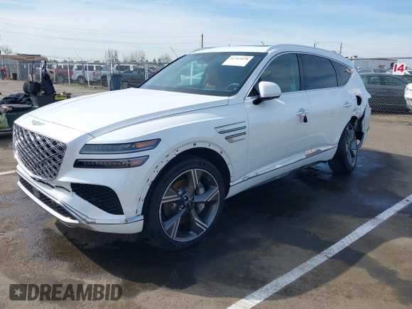 2025 Genesis GV80 Prestige with VIN KMUHEESC3SU250124, listed as a IAAI auction lot 41763078 with 2,283 mi miles and . Bid and sale history available at DreamBid. Image 18.