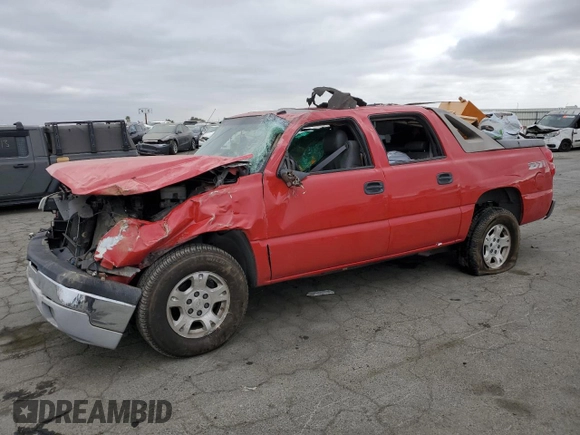 2003 Chevrolet Avalanche with VIN 3GNEK13T93G330836, listed as a Copart auction lot 71985704 with 0 mi miles and Salvage Title. Bid and sale history available at carsss.com. Image 1.