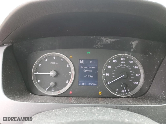 2015 Hyundai Sonata 2.4L SE with VIN 5NPE24AF0FH047521, listed as a Copart auction lot 51219405 with 172,470 mi miles and Salvage Title. Bid and sale history available at carsss.com. Image 9.