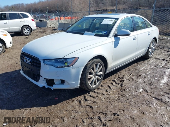 2014 Audi A6 Premium Plus with VIN WAUDFAFCXEN044683, listed as a IAAI auction lot 41754336 with 76,588 mi miles and . Bid and sale history available at DreamBid. Image 2.
