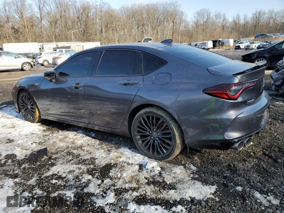 2021 Acura TLX Type S with VIN 19UUB7F04MA001598, listed as a Copart auction lot 41467135 with 54,187 mi miles and Salvage Title. Bid and sale history available at carsss.com. Image 2.