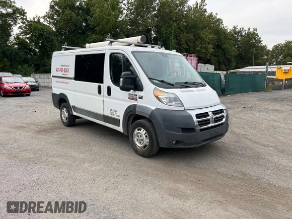 2016 Ram ProMaster Cargo with VIN 3C6TRVAG6GE116730, listed as a Copart auction lot 86223894 with 214,354 mi miles and Clean Title. Bid and sale history available at DreamBid. Image 1.