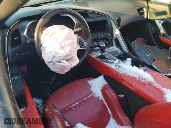 2017 Chevrolet Corvette Grand Sport 2LT with VIN 1G1YY2D71H5103739, listed as a Copart auction lot 41538585 with 0 mi miles and Salvage Title. Bid and sale history available at carsss.com. Image 8.