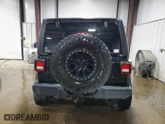 2020 Jeep Wrangler Unlimited Sport S z VIN 1C4HJXDN4LW347458, wystawiony jako Copart lot #52191705 z przebiegiem 37 353 mil mil oraz Szkoda całkowita • Salvage title. Historia ofert i sprzedaży dostępna na DreamBid. Obrazek 6.