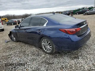 2024 Infiniti Q50 Luxe with VIN JN1EV7BP5RM601570, listed as a Copart auction lot 47571985 with 7,019 mi miles and Salvage title. Bid and sale history available at DreamBid. Image 2.