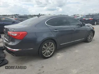2014 Kia Cadenza Premium with VIN KNALN4D7XE5141114, listed as a Copart auction lot 72999484 with 187,302 mi miles and Salvage Title. Bid and sale history available at carsss.com. Image 3.