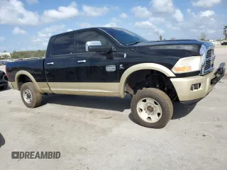 2012 Ram 2500 Laramie Longhorn with VIN 3C6UD5GL8CG253769, listed as a Copart auction lot 76203694 with 168,893 mi miles and Salvage title. Bid and sale history available at DreamBid. Image 4.