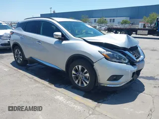 2018 Nissan Murano SV with VIN 5N1AZ2MH7JN119444, listed as a IAAI auction lot 42481393 with 47,823 mi miles and . Bid and sale history available at DreamBid. Image 1.
