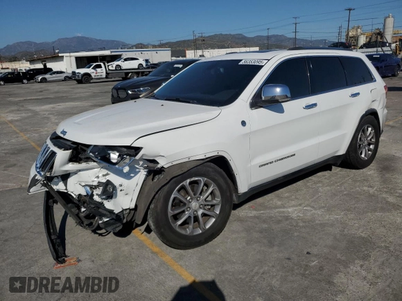 2014 Jeep Grand Cherokee Limited z VIN 1C4RJFBG0EC195248, wystawiony jako Copart lot #56353095 z przebiegiem 101 133 mil mil oraz Szkoda całkowita • Salvage title. Historia ofert i sprzedaży dostępna na DreamBid. Obrazek 1.