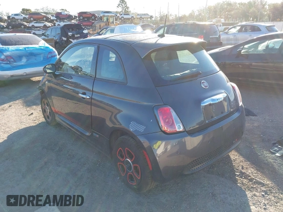 2015 FIAT 500e with VIN 3C3CFFGE3FT603301, listed as a IAAI auction lot 41599133 with 42,635 mi miles. Bid and sale history available at carsss.com. Image 3.