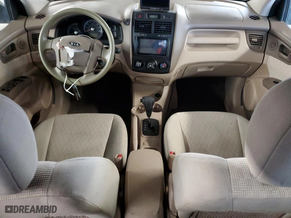 2008 Kia Sportage LX with VIN KNDJF724387504296, listed as a Copart auction lot 46443765 with 0 mi miles and Salvage Title. Bid and sale history available at carsss.com. Image 8.