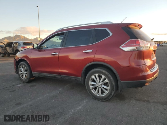 2016 Nissan Rogue SV with VIN KNMAT2MTXGP630315, listed as a Copart auction lot 44406575 with 99,976 mi miles and Salvage Title. Bid and sale history available at DreamBid. Image 2.