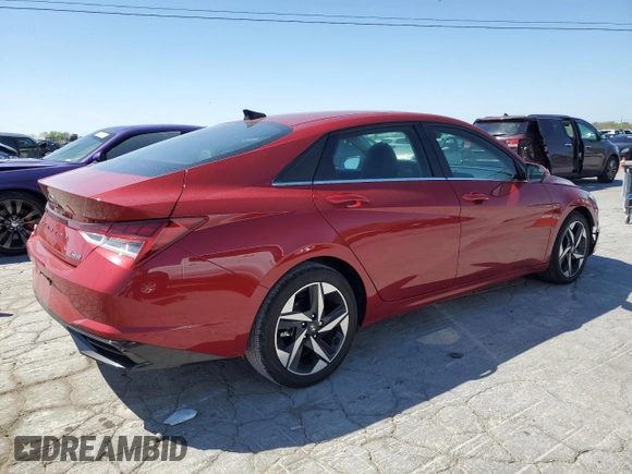 2023 Hyundai Elantra Limited z VIN KMHLP4AGXPU461393, wystawiony jako Copart lot #53480835 z przebiegiem 90 913 mil mil oraz Szkoda całkowita • Salvage title. Historia ofert i sprzedaży dostępna na DreamBid. Obrazek 3.