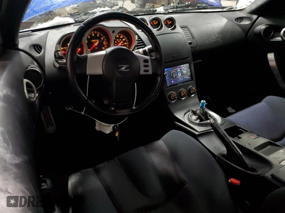 2005 Nissan 350Z Touring with VIN JN1AZ34D15M601512, listed as a Copart auction lot 41463465 with 75,105 mi miles and Salvage Title. Bid and sale history available at carsss.com. Image 8.