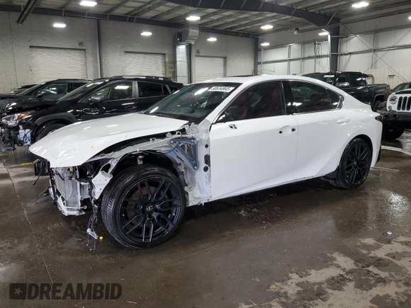 2021 Lexus IS 350 F Sport with VIN JTHGZ1E25M5019817, listed as a Copart auction lot 50634865 with 38,414 mi miles and Salvage Title. Bid and sale history available at DreamBid. Image 1.