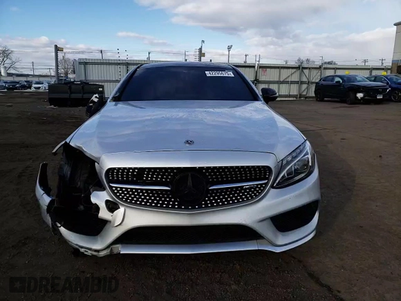 2017 Mercedes-Benz C 43 AMG with VIN WDDWJ6EB9HF573577, listed as a Copart auction lot 42295675 with 84,174 mi miles and Salvage Title. Bid and sale history available at carsss.com. Image 14.