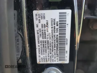 2010 Honda Crosstour EX-L z VIN 5J6TF2H55AL002814, wystawiony jako Copart lot #49691385 z przebiegiem 241 972 mil mil oraz Szkoda całkowita • Salvage title. Historia ofert i sprzedaży dostępna na DreamBid. Obrazek 15.
