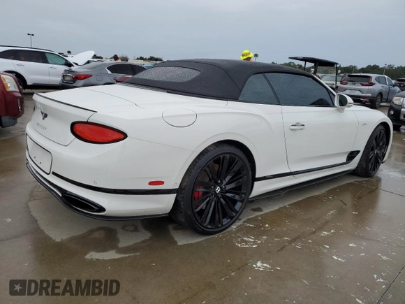 2022 Bentley Continental GT with VIN SCBDT4ZG5NC091467, listed as a Copart auction lot 74216114 with Not Provided miles and Salvage Title. Bid and sale history available at DreamBid. Image 3.