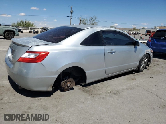 2007 Honda Civic Cpe EX with VIN 2HGFG12857H508261, listed as a Copart auction lot 71880864 with 196,927 mi miles and Salvage Title. Bid and sale history available at carsss.com. Image 3.