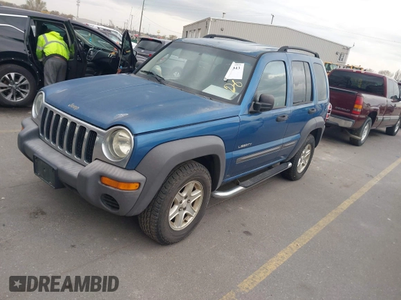 2004 Jeep Liberty Sport with VIN 1J4GK48K84W147282, listed as a IAAI auction lot 41888043 with 211,043 mi miles and . Bid and sale history available at DreamBid. Image 2.