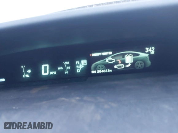 2013 Toyota Prius One with VIN JTDKN3DU9D5597277, listed as a IAAI auction lot 41240243 with 204,658 mi miles and . Bid and sale history available at carsss.com. Image 7.