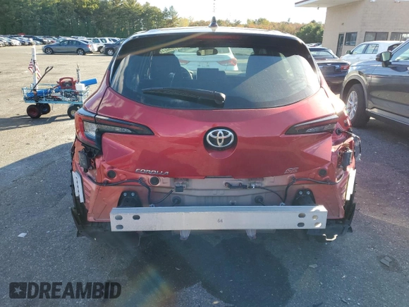 2023 Toyota Corolla Hatchback SE with VIN JTND4MBE5P3209065, listed as a Copart auction lot 75696844 with 27,013 mi miles and Non Repairable. Bid and sale history available at carsss.com. Image 6.