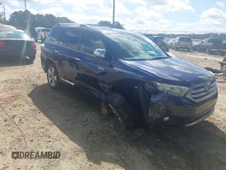2013 Toyota Highlander Limited with VIN 5TDDK3EH4DS244619, listed as a IAAI auction lot 42513238 with 121,453 mi miles and . Bid and sale history available at DreamBid. Image 1.