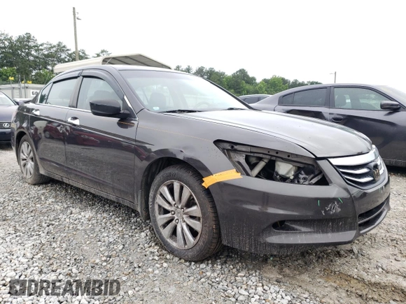 2011 Honda Accord EX-L with VIN 1HGCP3F8XBA011819, listed as a Copart auction lot 60412625 with 164,931 mi miles and Salvage title. Bid and sale history available at DreamBid. Image 4.
