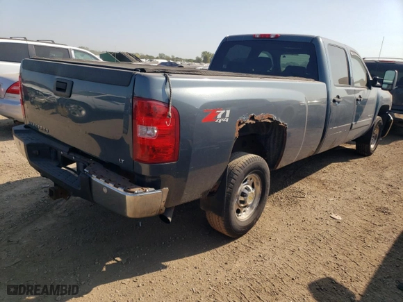 2008 Chevrolet Silverado 2500HD Work Truck with VIN 1GCHK23K28F192231, listed as a Copart auction lot 71207214 with 166,211 mi miles and Salvage Title. Bid and sale history available at carsss.com. Image 3.