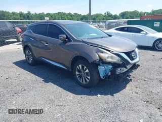 2015 Nissan Murano S with VIN 5N1AZ2MHXFN260824, listed as a IAAI auction lot 42583970 with 272 mi miles and . Bid and sale history available at DreamBid. Image 1.